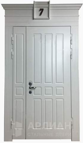 Фото «Полуторная стальная дверь массив №50»