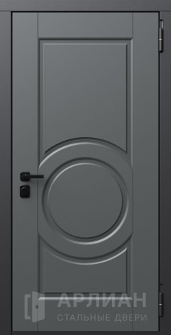 Фото «Темная входная дверь для частного дома с отделкой внутри №775»