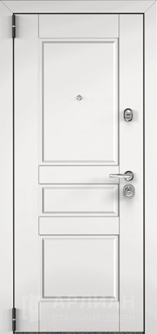 Фото №2 «Стандартная входная дверь металлическая мдф-панель белого цвета №27»
