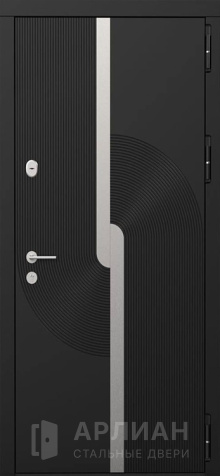 Фото «Дверь с отделкой МДФ и алюминиевыми молдингами №545»